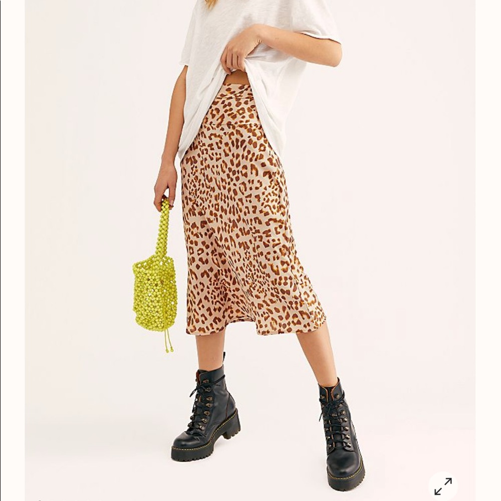 Free People Satin Skirt